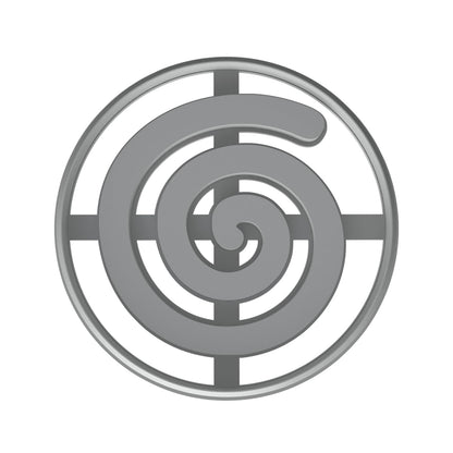 Spiral Swirl Cookie Cutter & Stamp 4x4" for Baking Fondant Clay Embosser Gifts