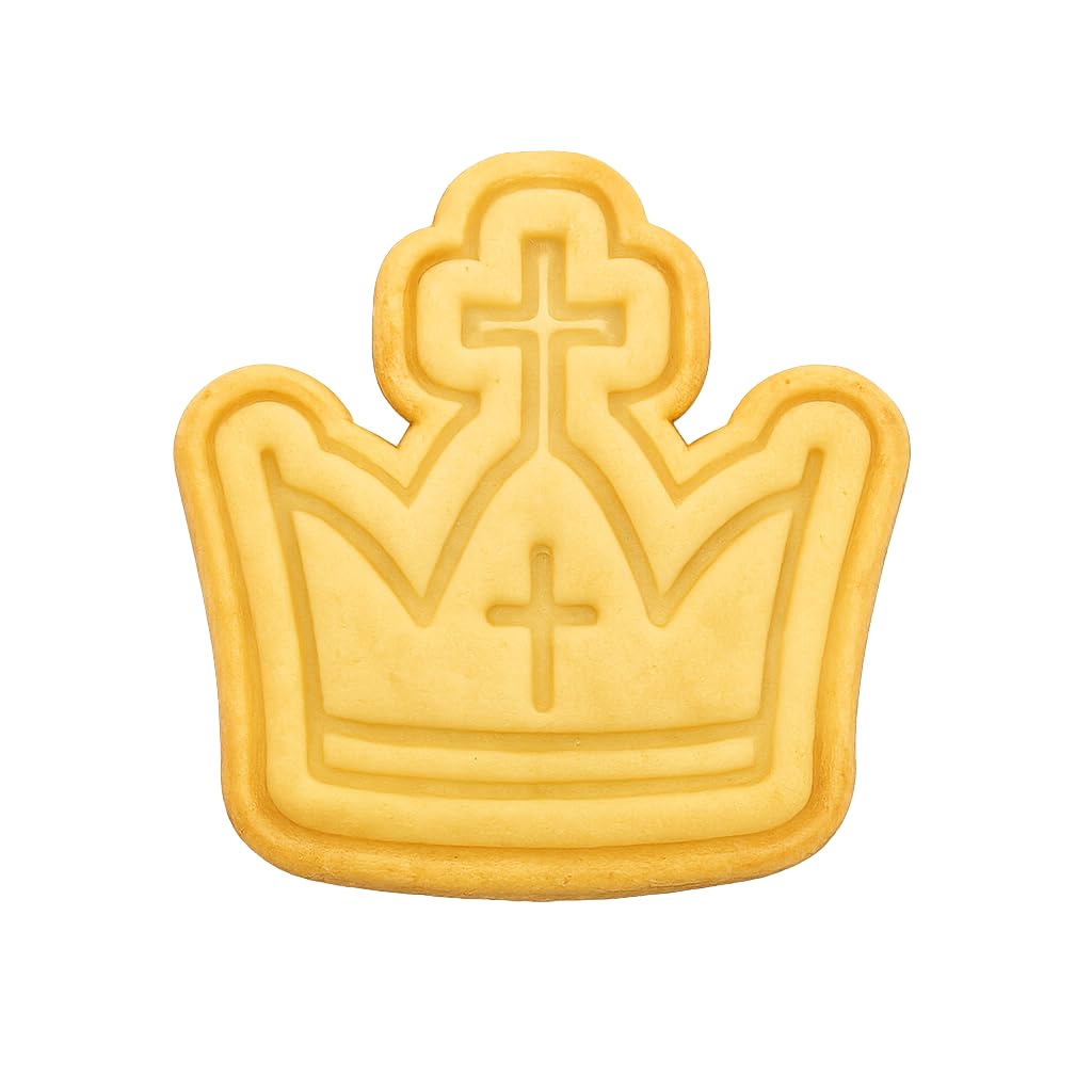 Royal Crown Cookie Cutter - 3.6x4" Premium Baking Kitchen Design Fun