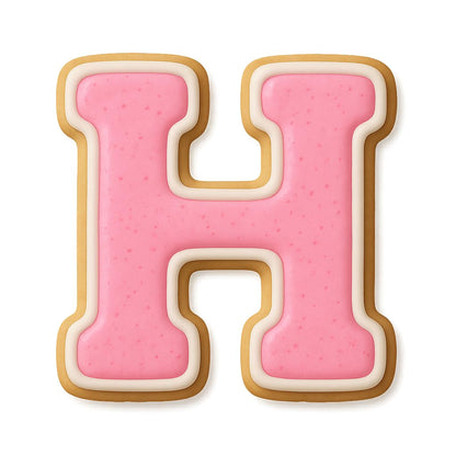 3" Varsity Letter H Cookie Cutter