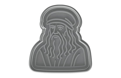 Leonardo da Vinci Cookie Cutter - 4x3.6" Premium Baking Design