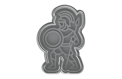 Achilles Warrior Cookie Cutter - 4x2.7" Premium Kitchen Baking Design