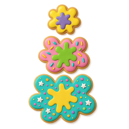Paint Splatter Cookie Cutter for Baking & Fondant Clay Gifts Kitchen