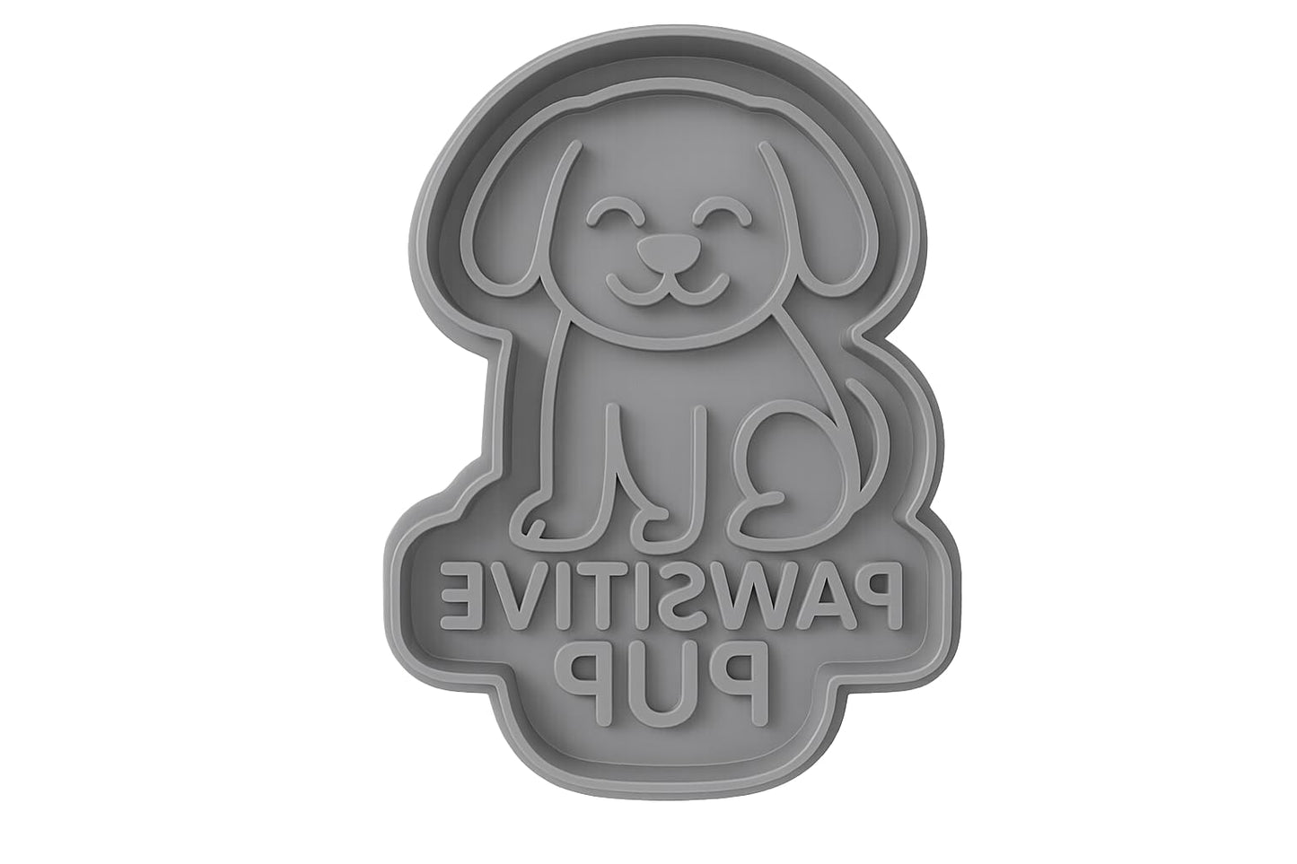 Pawsitive Pup Cookie Cutter - 4x3.2" Fun Kitchen Baking Design