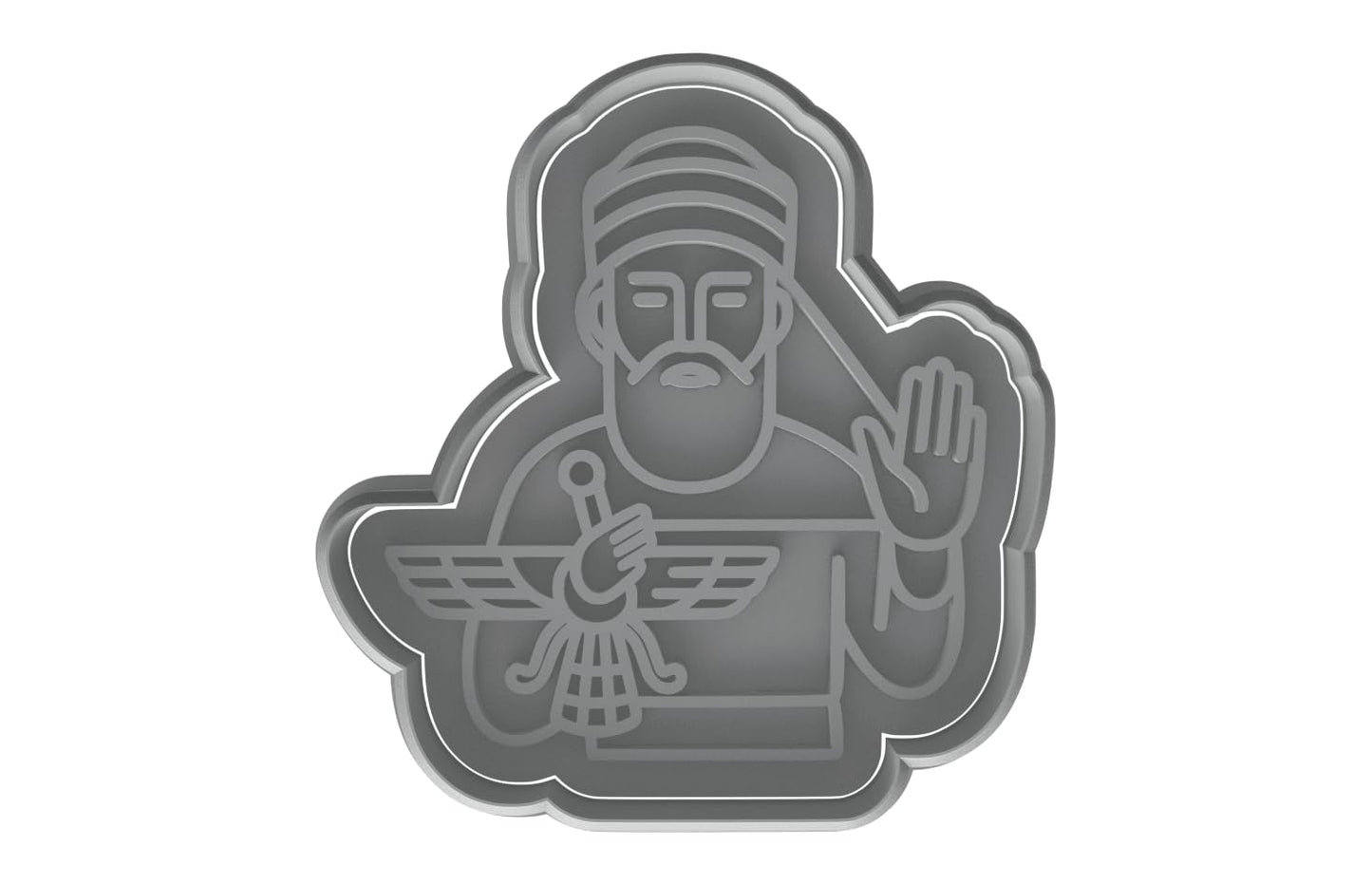 Ancient Zoroaster Cookie Cutter - 4x3.7" Creative Baking Tool