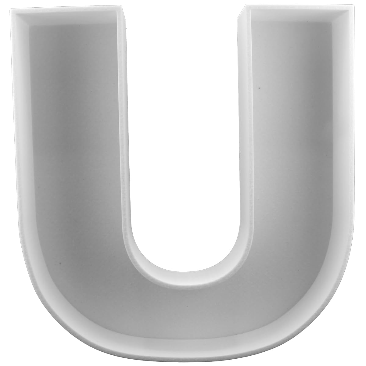 8" Hard Plastic Reusable Plastic Letter Food Trays, Letter Charcuterie Board Box for all Party Decoration (White Coloe)