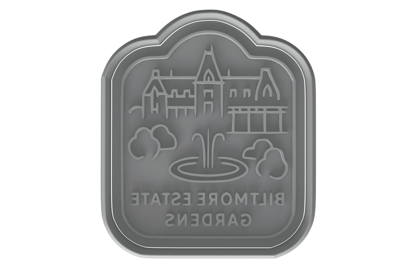 Biltmore Estate Garden Cookie Cutter - 4x3.6" Premium Design Baking Fun