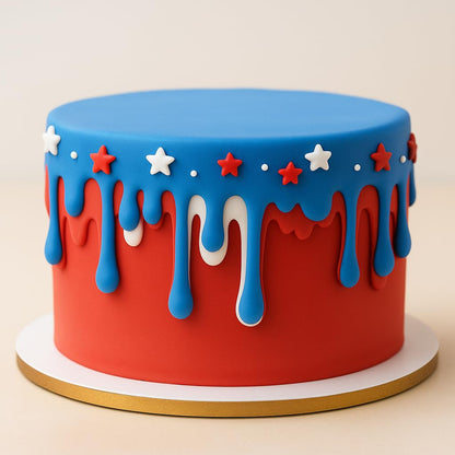 Mighty Gadget Dripping Shape Fondant Cutter (Style 2) 6x2.52" Cake Drip Border & Icing Edge Mold (Random Color)