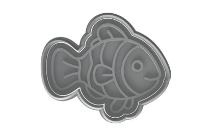 Clown Fish Cookie Cutter - 4x3.35" Fun Kids Party Baking Kitchen Tool