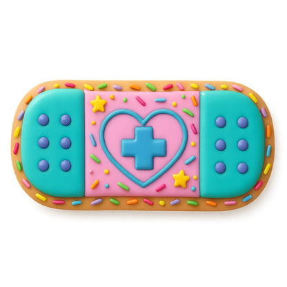 Mighty Gadget Bandage Cookie Cutter & Stamp - 4x1.75 Inches, Fun First-Aid Baking Tool