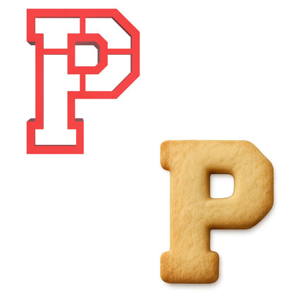 3" Varsity Letter P Cookie Cutter