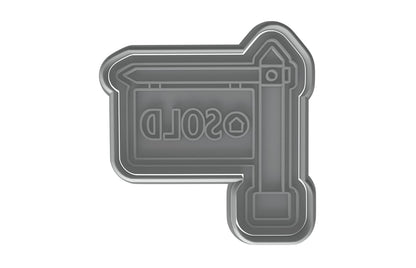 Home Sold Sign Cookie Cutter - 4x3.8" Fun Baking for New Homeowners