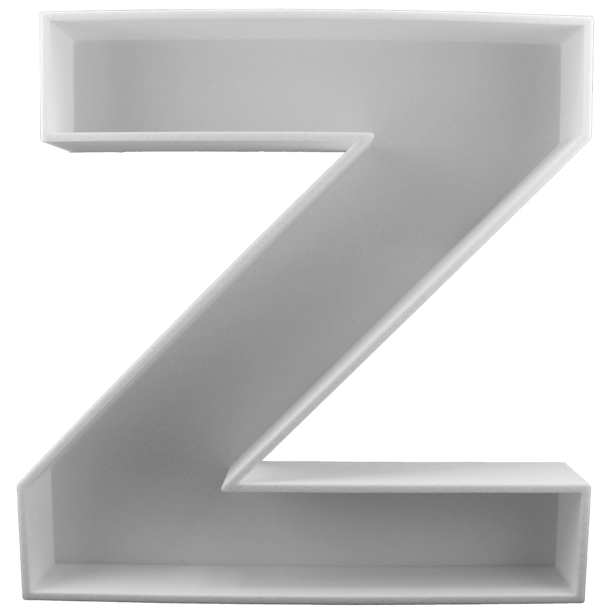 8" Hard Plastic Reusable Plastic Letter Food Trays, Letter Charcuterie Board Box for all Party Decoration (White Coloe)