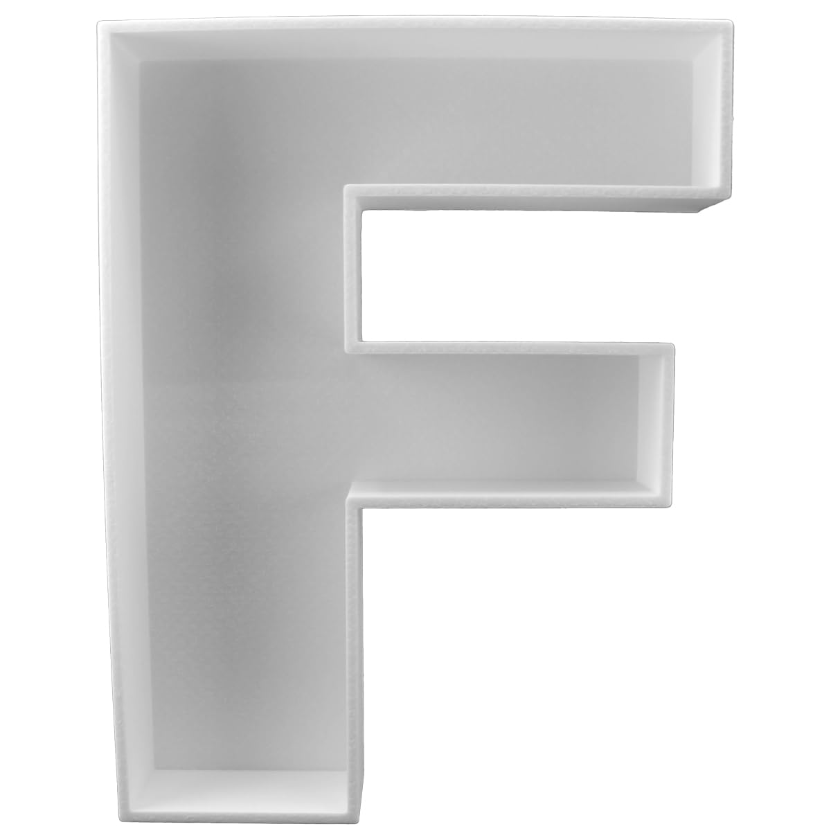 8" Hard Plastic Reusable Plastic Letter Food Trays, Letter Charcuterie Board Box for all Party Decoration (White Coloe)
