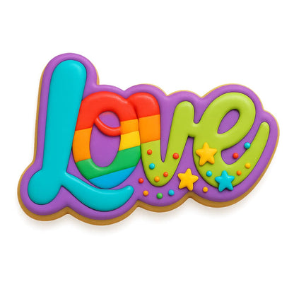 Decorative Love Cookie Cutter 4x3.14" for Baking & Fondant Clay Gifts Kitchen