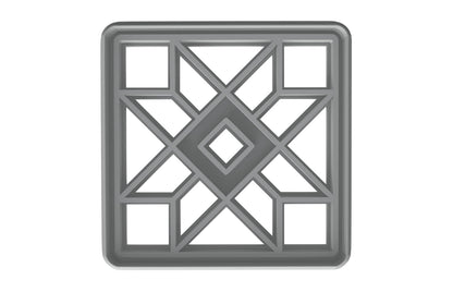 Crafty Quilt Block Cookie Cutter - 4x4" Premium Geometry Baking Tool