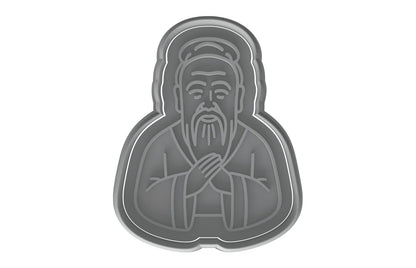 Confucius Wisdom Cookie Cutter - 4x3" Premium Party Baking Tool