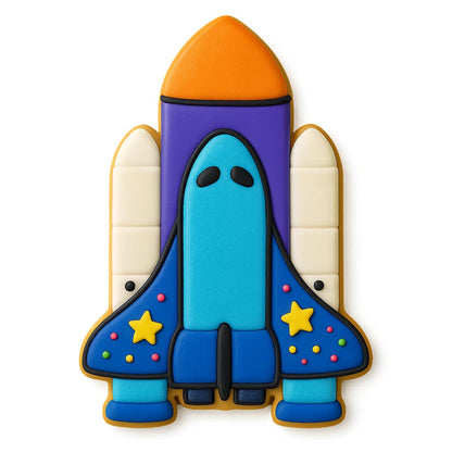 Mighty Gadget Space Shuttle Takeoff Cookie Cutter 4" Tall