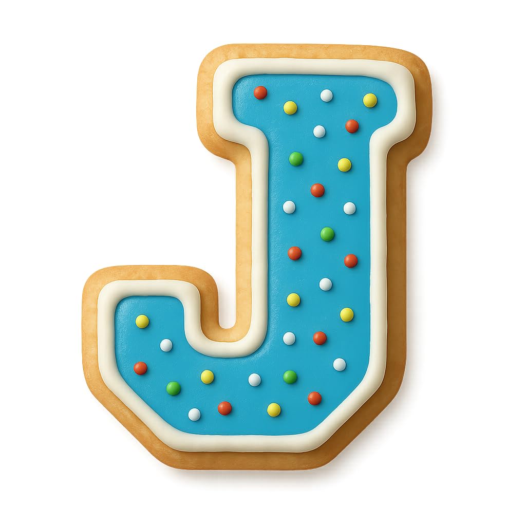 4" Varsity Letter J Cookie Cutter