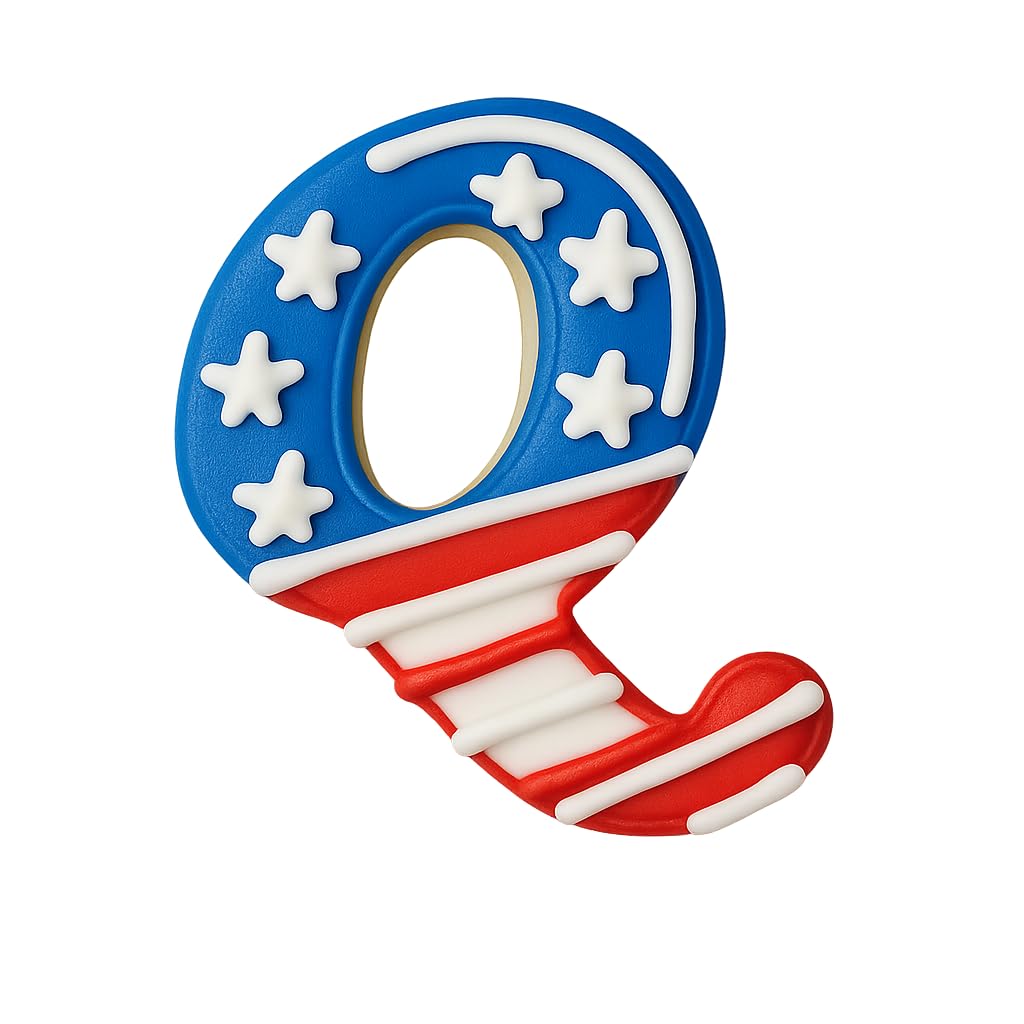 Cursive Letter Q Cookie Cutter