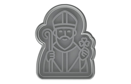 Irish Saint Patrick Cookie Cutter - 4x3.1" Premium Kitchen Tool