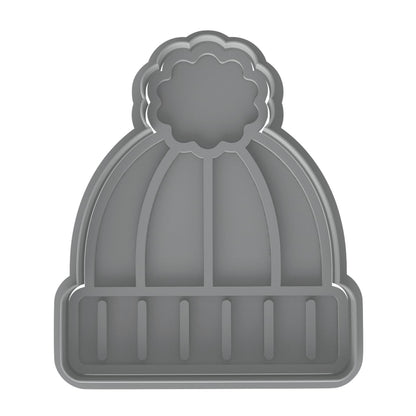 Pom Pom Beanie Cookie Cutter - 4x3.32" Fun Winter Baking for Kids