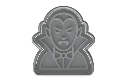 Count Dracula Cookie Cutter - 4x3.5" Fun Halloween Baking Design