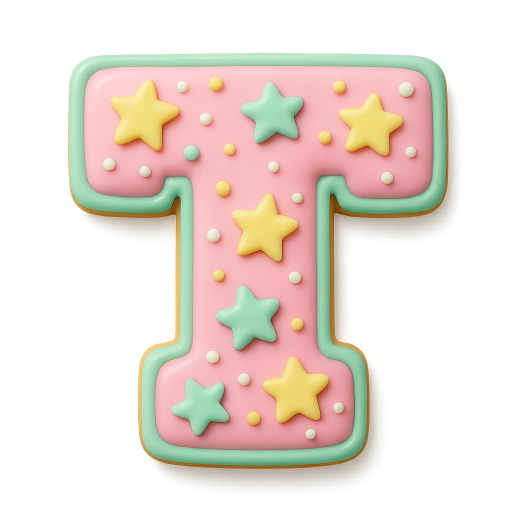 3" Varsity Letter T Cookie Cutter