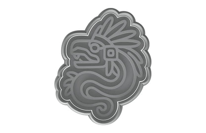 Kukulkan Aztec Serpent Cookie Cutter - 4x3.25" Creative Baking Set