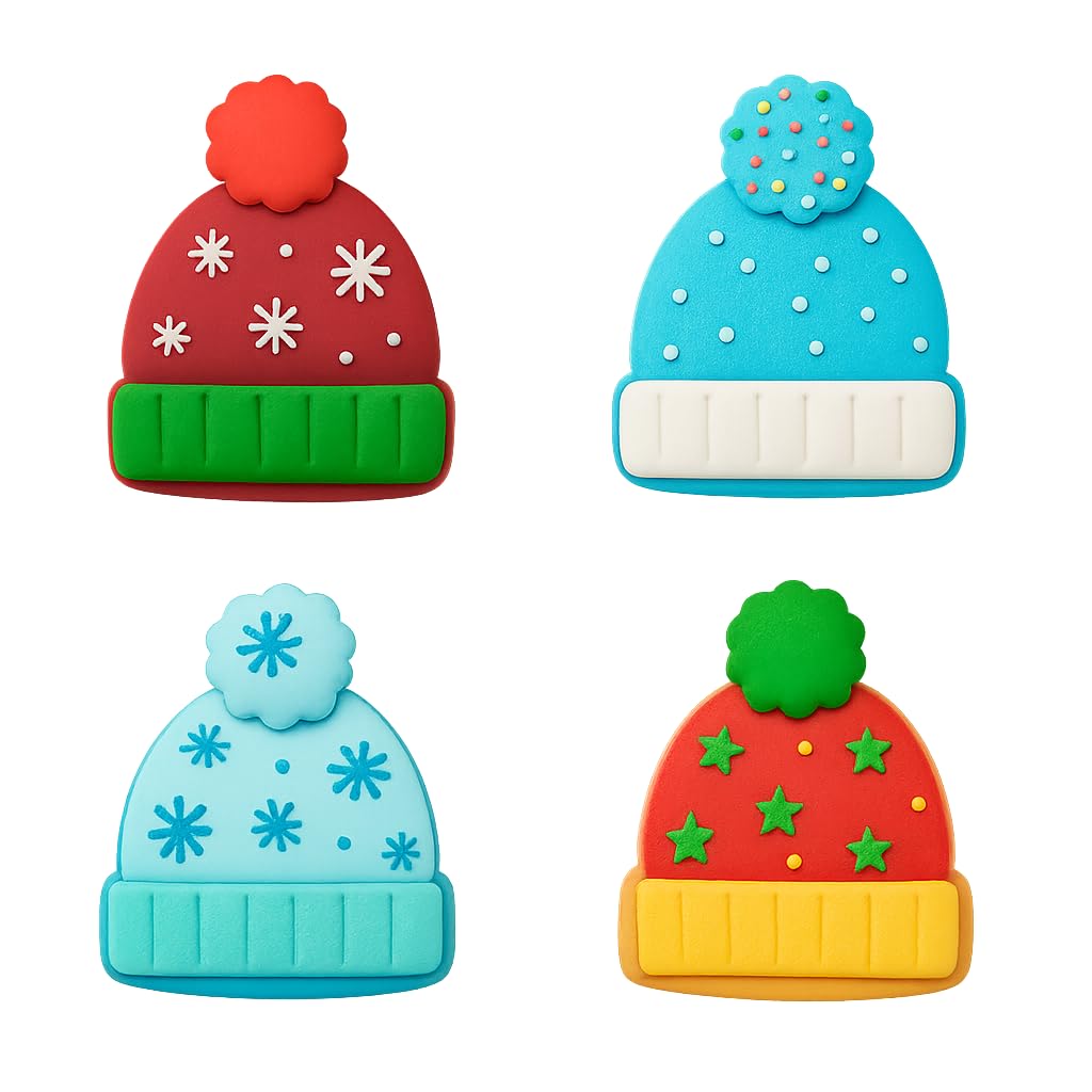 Pom Pom Beanie Cookie Cutter - 4x3.32" Fun Winter Baking for Kids