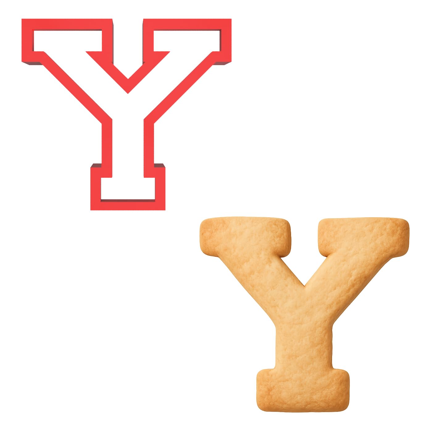 3" Varsity Letter Y Cookie Cutter