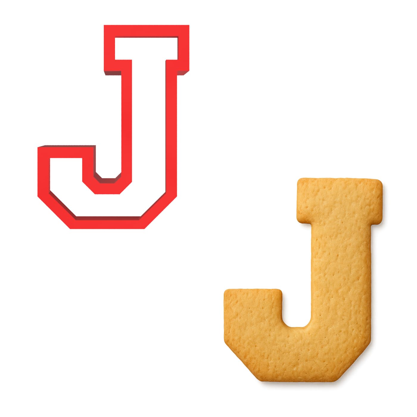 3" Varsity Letter J Cookie Cutter