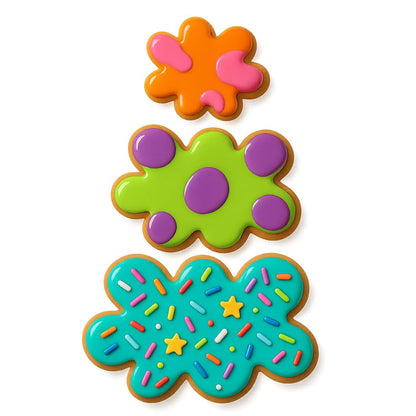 Paint Splatter Cookie Cutter for Baking & Fondant Clay Gifts Kitchen