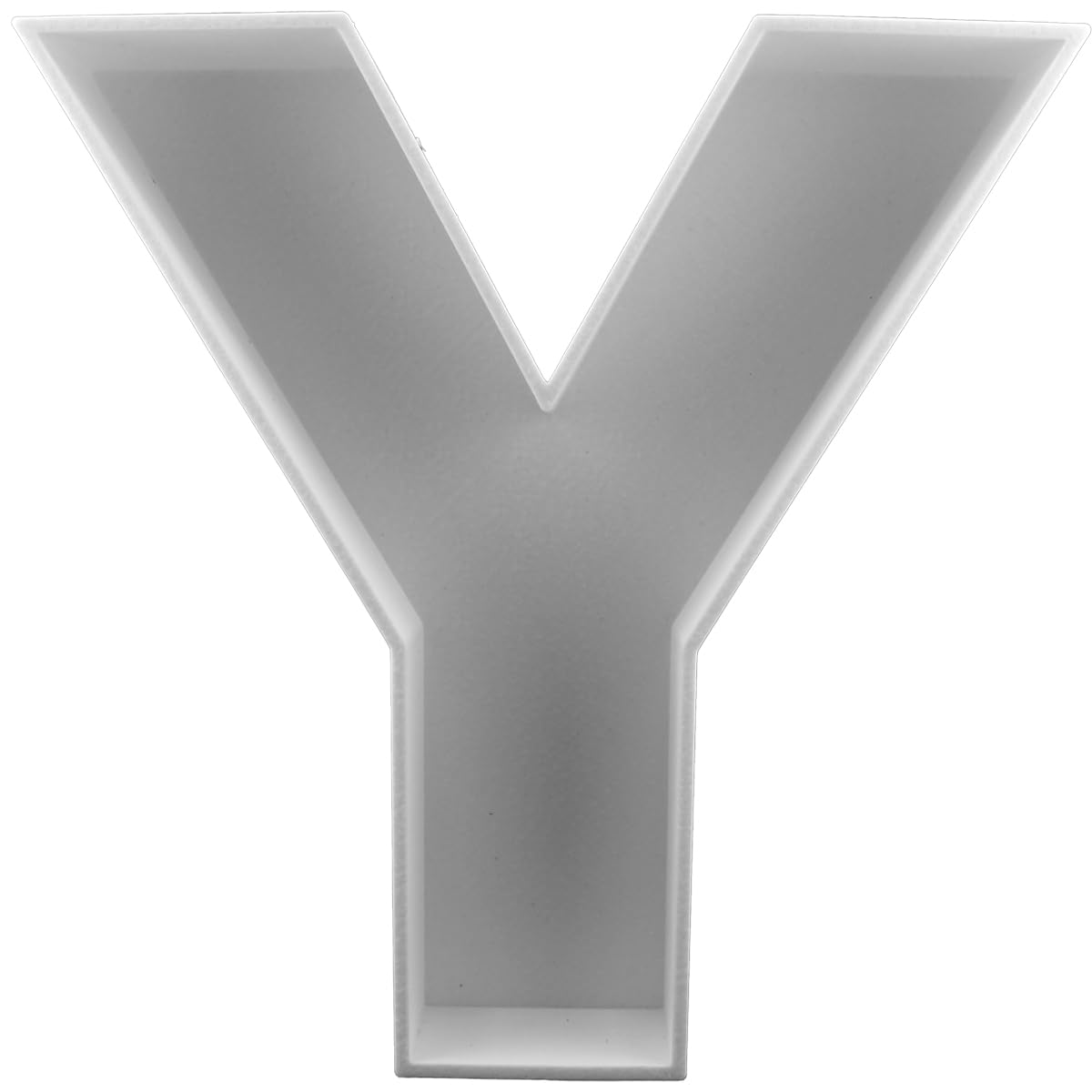 8" Hard Plastic Reusable Plastic Letter Food Trays, Letter Charcuterie Board Box for all Party Decoration (White Coloe)