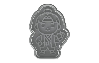 Momotaro Peach Boy Cookie Cutter - 4x2.8" Fun Creative Baking Design