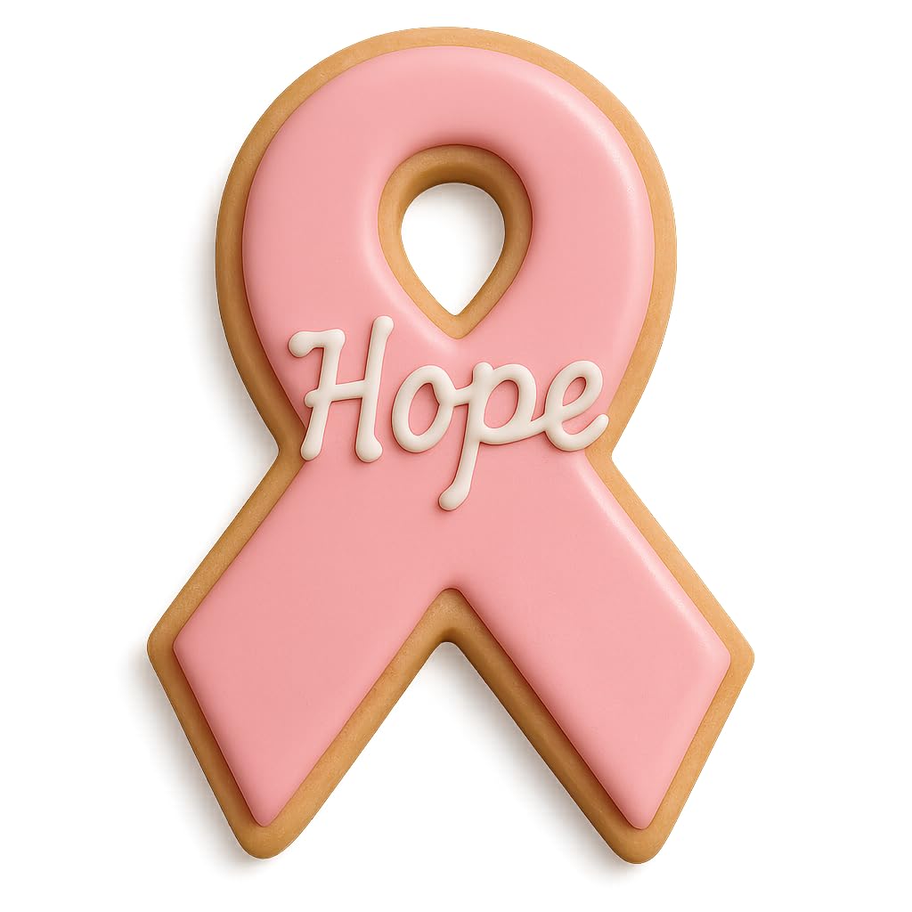 Pink Awareness Ribbon Cookie Cutter - 4.5x2.75 Inches, Perfect for Fundraisers and Charity Events
