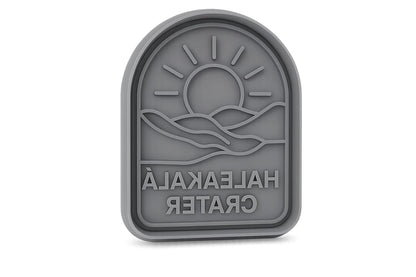 Haleakalā Crater Sun Cookie Cutter - 4x3.2" Premium Scenic Design Baking