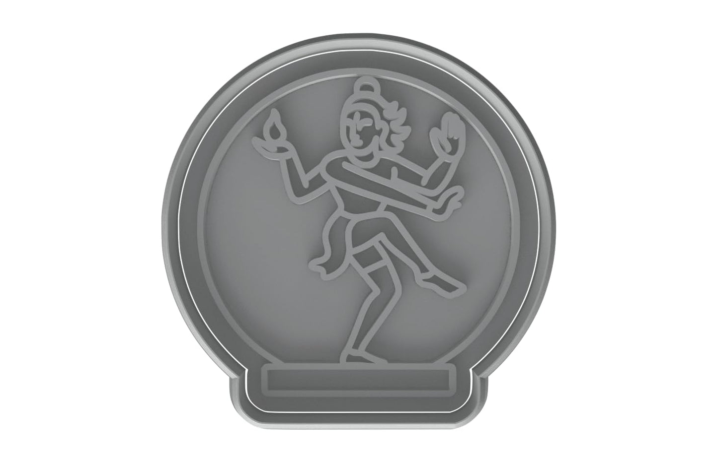 Shiva Nataraja Pose Cookie Cutter - 4x3.9" Creative Kitchen Art Design