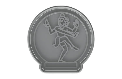 Shiva Nataraja Pose Cookie Cutter - 4x3.9" Creative Kitchen Art Design