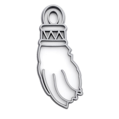 Mighty Gadget Lucky Rabbit Foot Cookie Cutter & Stamp - 4x1.8" Unique Design for Whimsical Treats (Random Color)