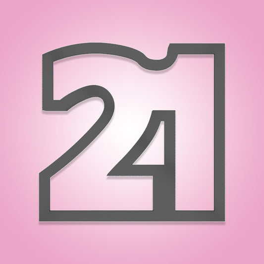 Number 21 Cookie Cutter