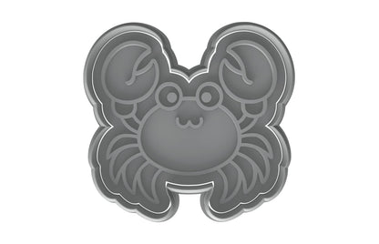 Happy Kawaii Crab Cookie Cutter - 4x3.76" Premium Kitchen Design