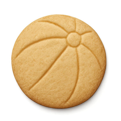 Mighty Gadget Summer Beach Ball Cookie Cutter & Stamp - 4x4" Perfect Tool for Kids' Events (Random Color)