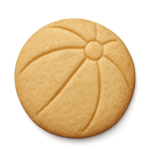 Mighty Gadget Summer Beach Ball Cookie Cutter & Stamp - 4x4" Perfect Tool for Kids' Events (Random Color)