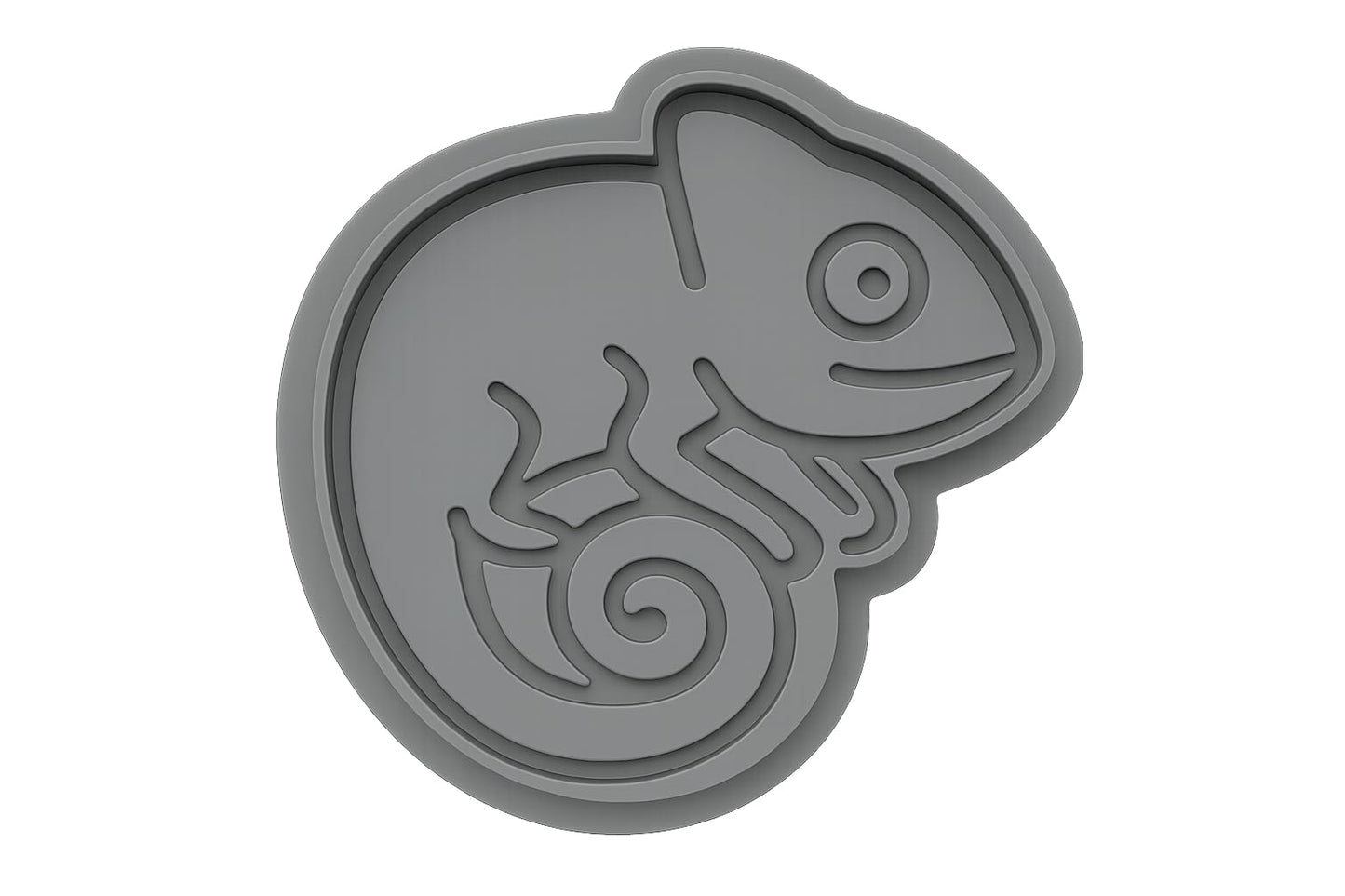 Clever Chameleon Cookie Cutter 4x3.2" Fun Baking Design