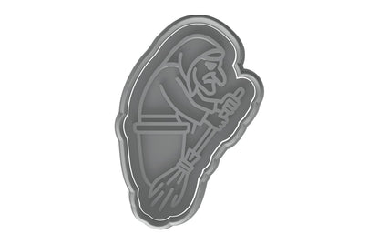 Baba Yaga Witch Cookie Cutter - 4x2.66" Creative Kids Party Design