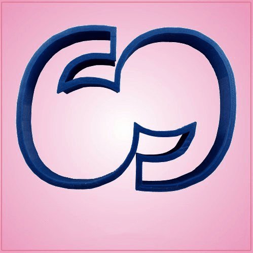Blue Number 69 Cookie Cutter