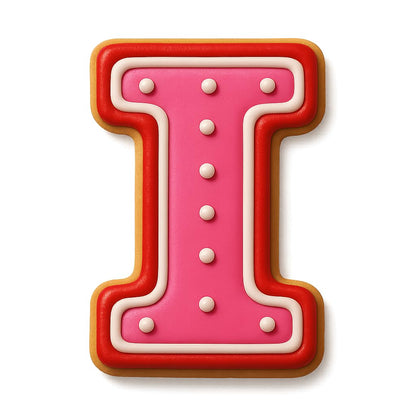 3" Varsity Letter I Cookie Cutter