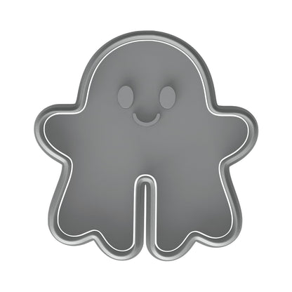Spooky Mug Hugger Ghost Cookie Cutter & Stamp 4x3.7" for Baking & Fondant Clay