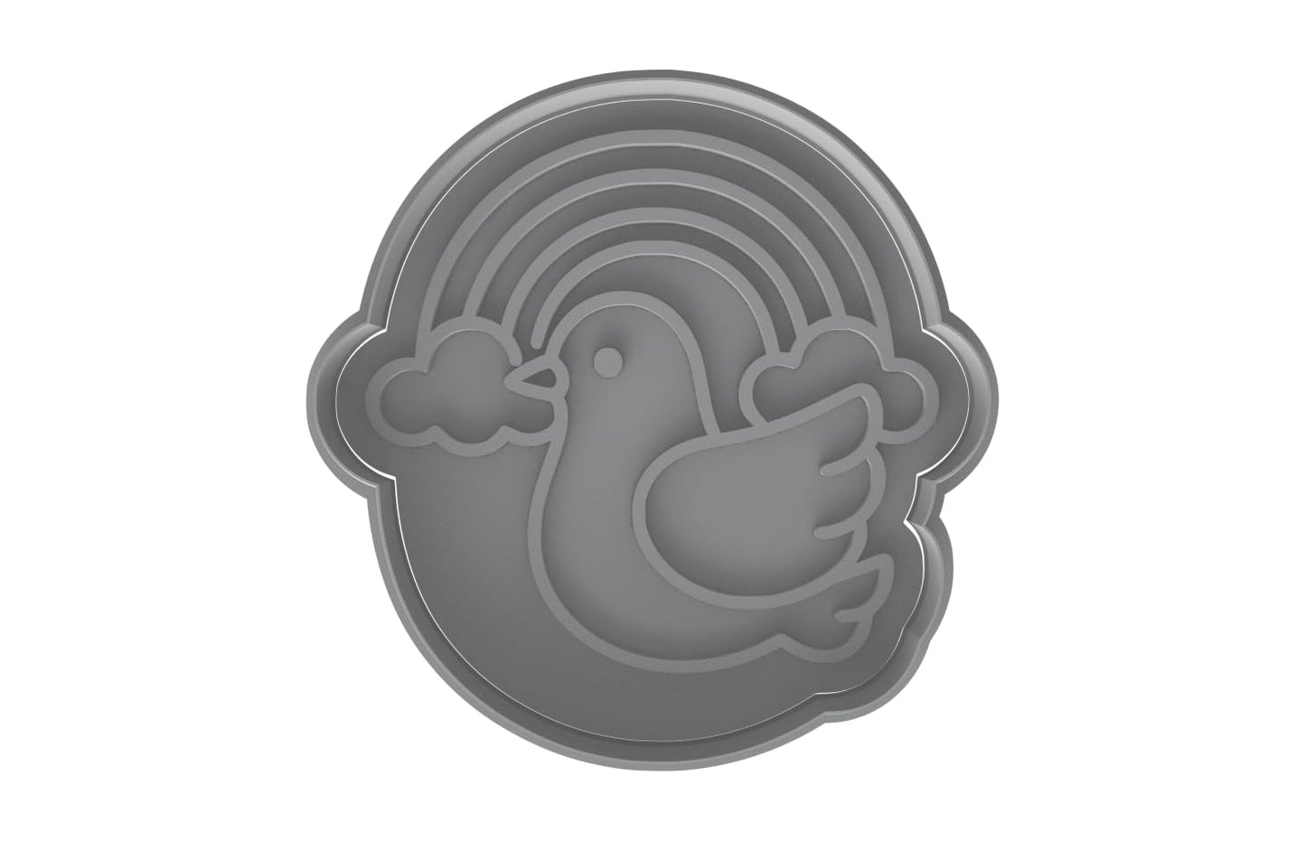 Noah's Dove & Rainbow Cookie Cutter - 4x3.9" Creative Kitchen Design