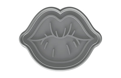 Luscious Lips with Lines Cookie Cutter - 4x3" Fun Kitchen Party Design
